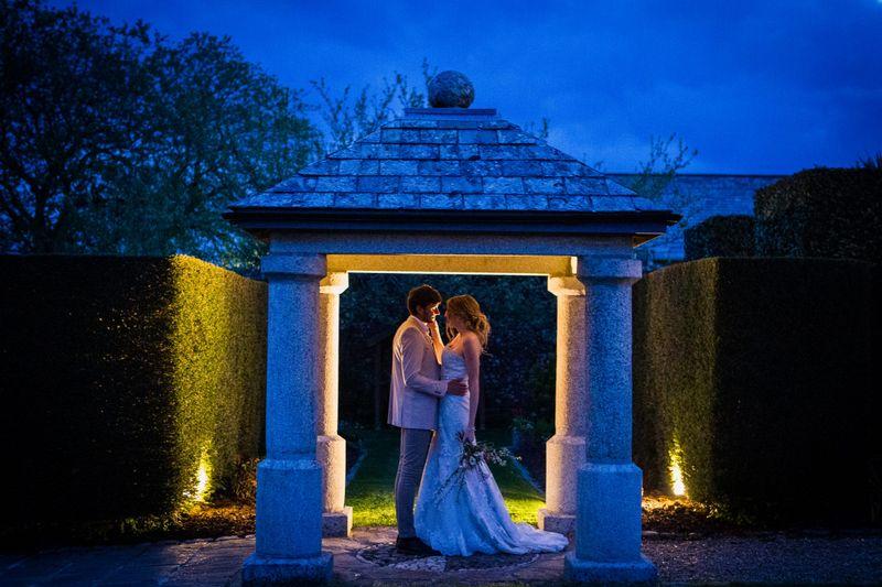 Wedding Glebe House couple wedding garden